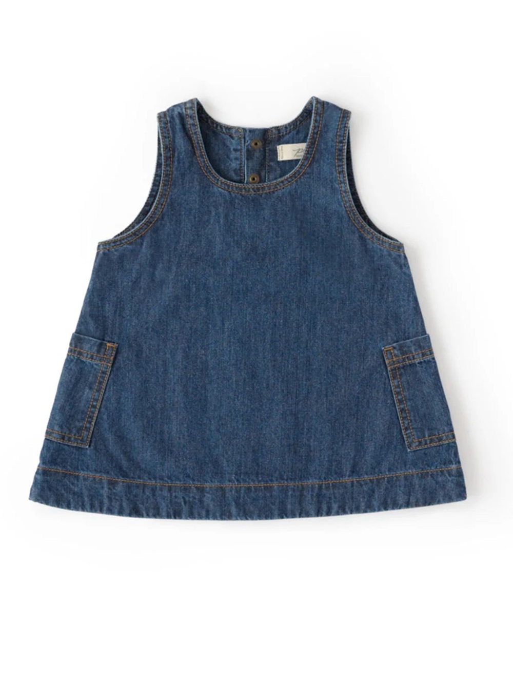 PEHR DENIM SHIFT DRESS-VINTAGE WASH